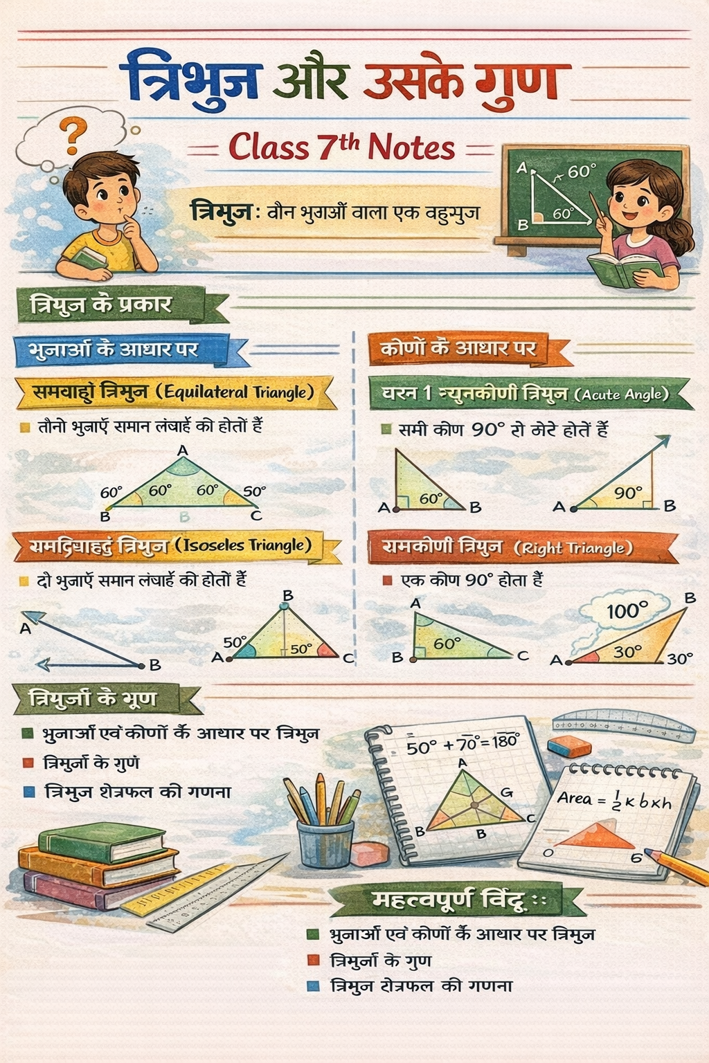 त्रिभुज और उसके गुण