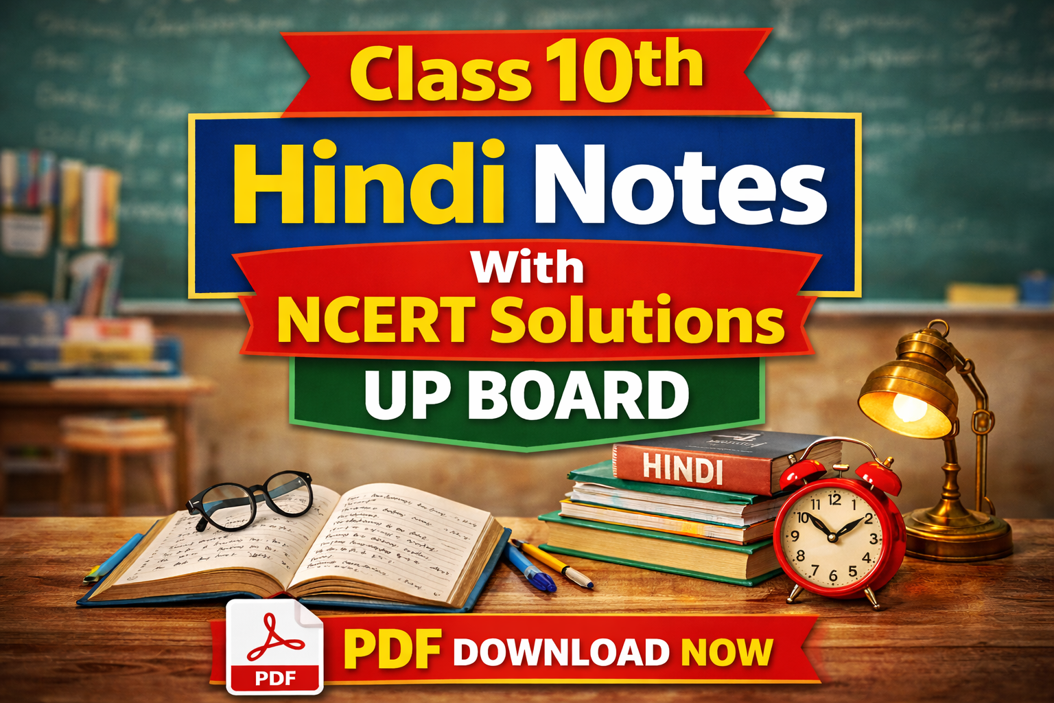 Class 10th Hindi Notes With NCERT Solutions UP Board | PDF