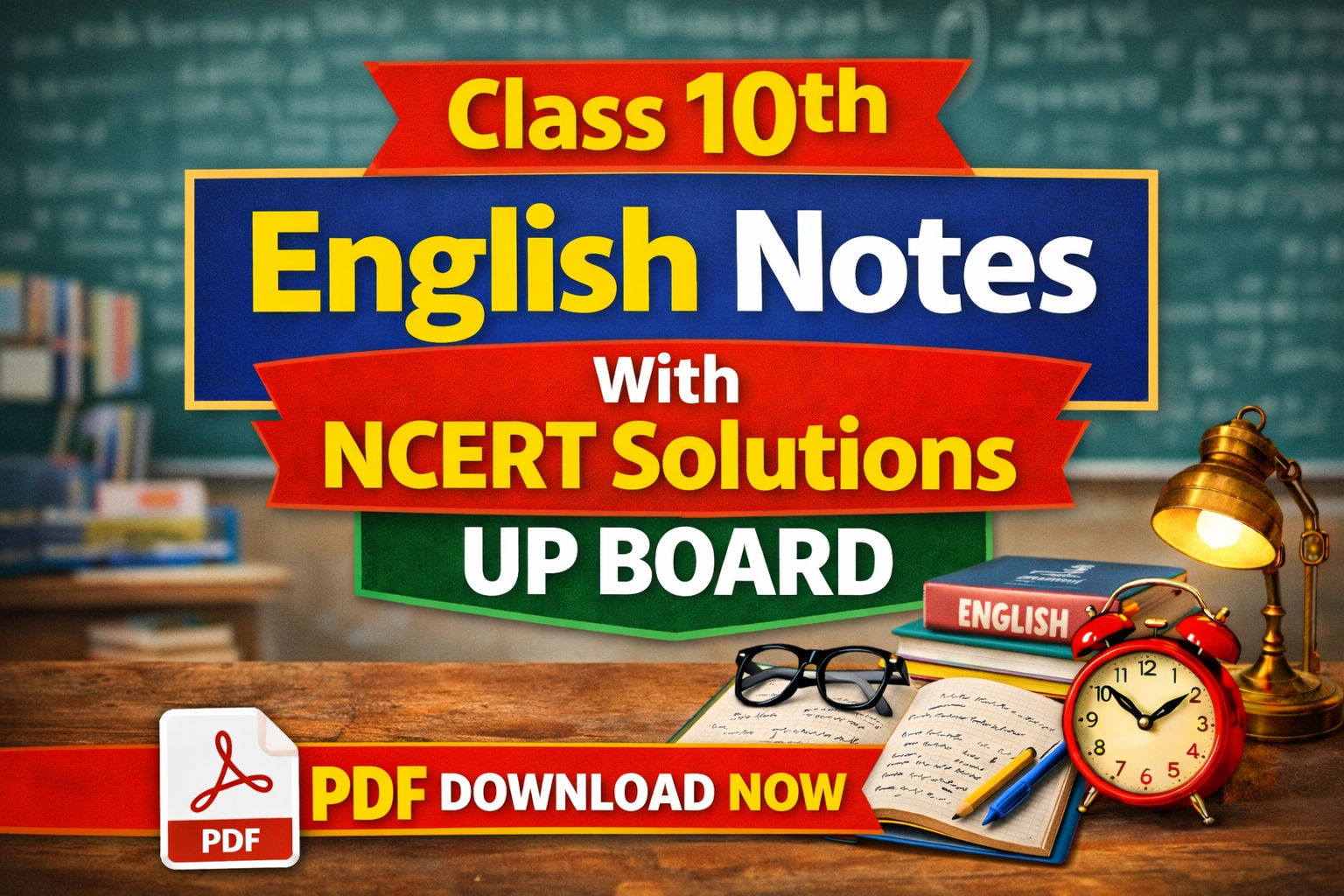 Class 10th English Notes With NCERT Solutions UP Board | PDF