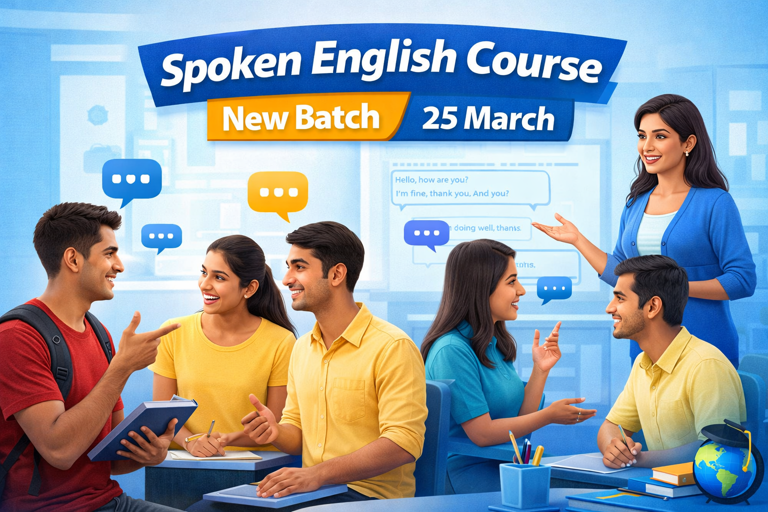 English Spoken Course – New Batch Starting 25 March 2026