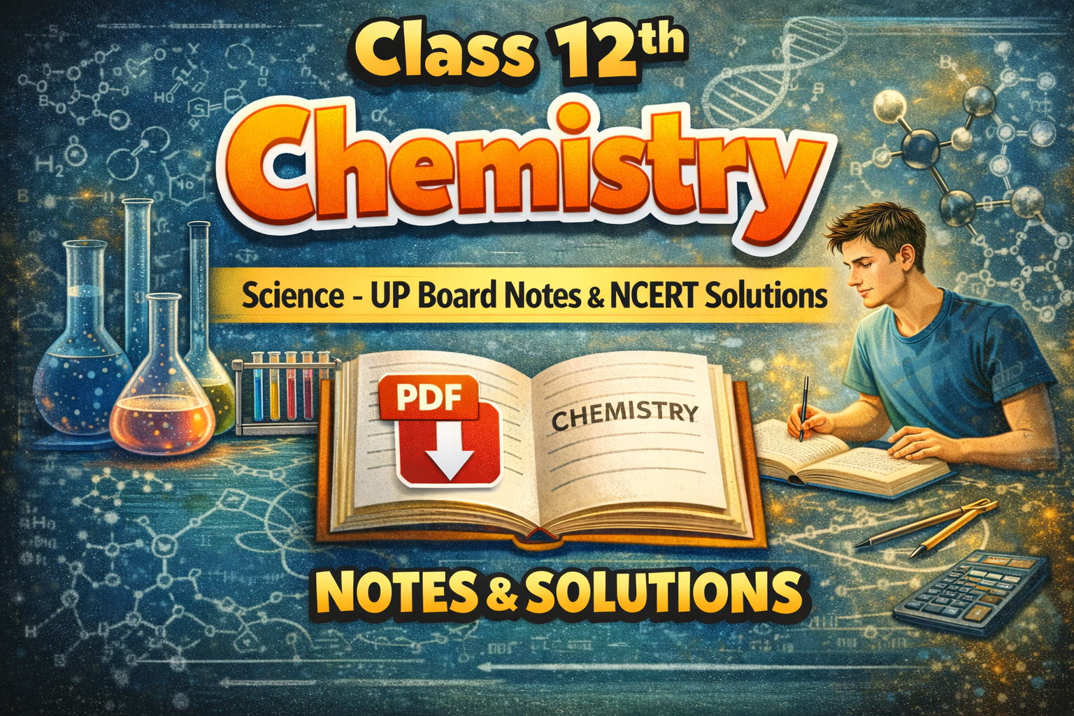 Class 12th Chemistry - Science UP Board Notes with NCERT Solutions | PDF