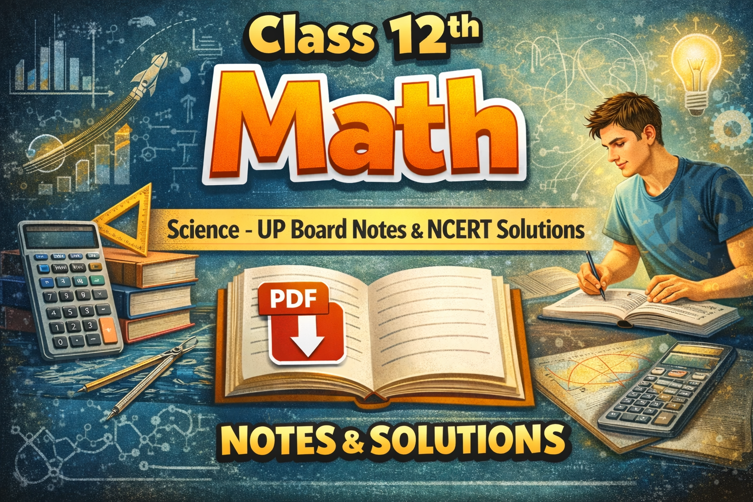 Class 12th Math - Science UP Board Notes with NCERT Solutions | PDF