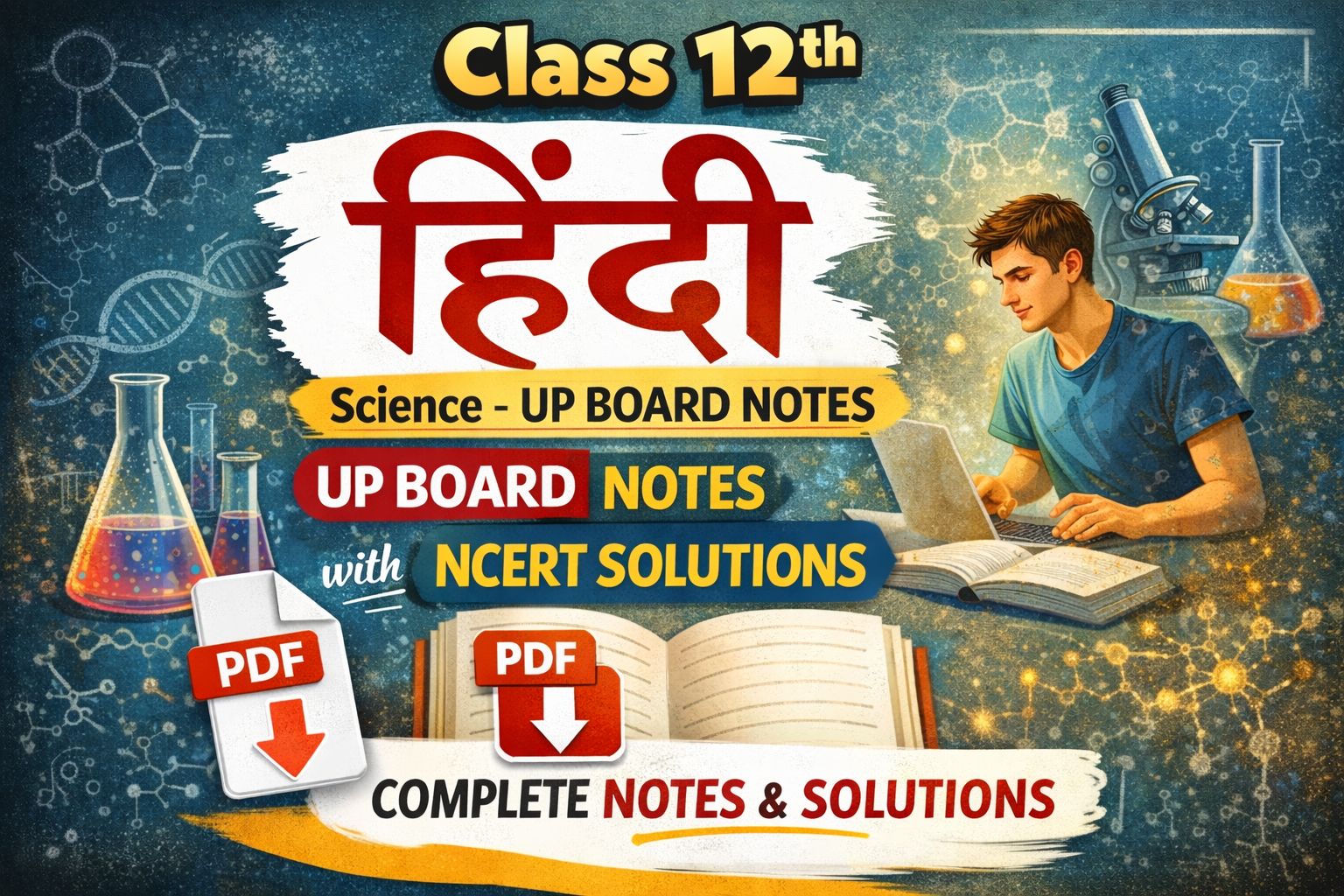 Class 12th Hindi - Science UP Board Notes with NCERT Solutions | PDF