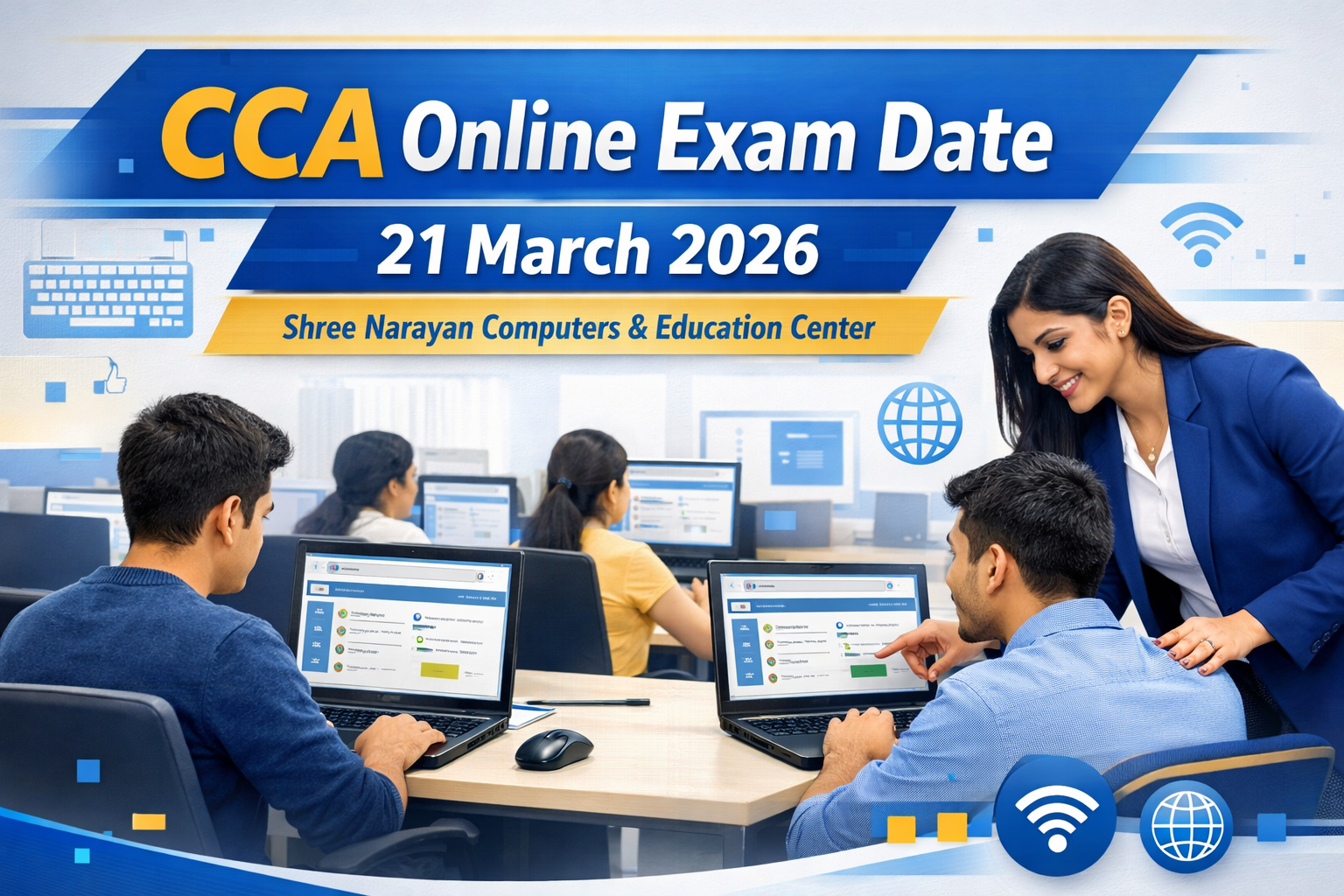 Certificate in Computer Application (CCA) Online Exam Date – 21 March 2026