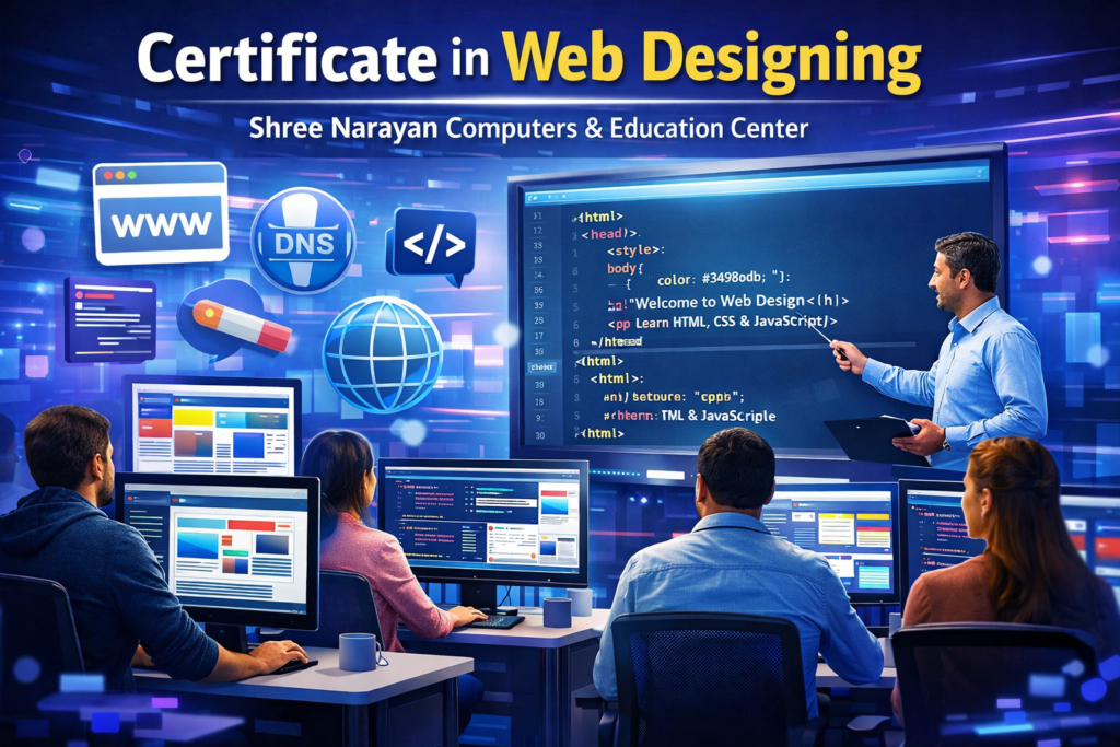 Certificate in Web Designing