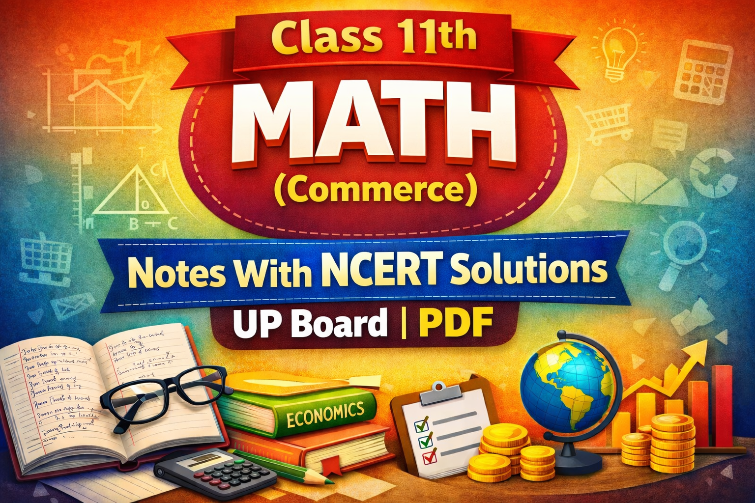 Class 11th Math - (Commerce) Notes With NCERT Solutions UP Board | PDF