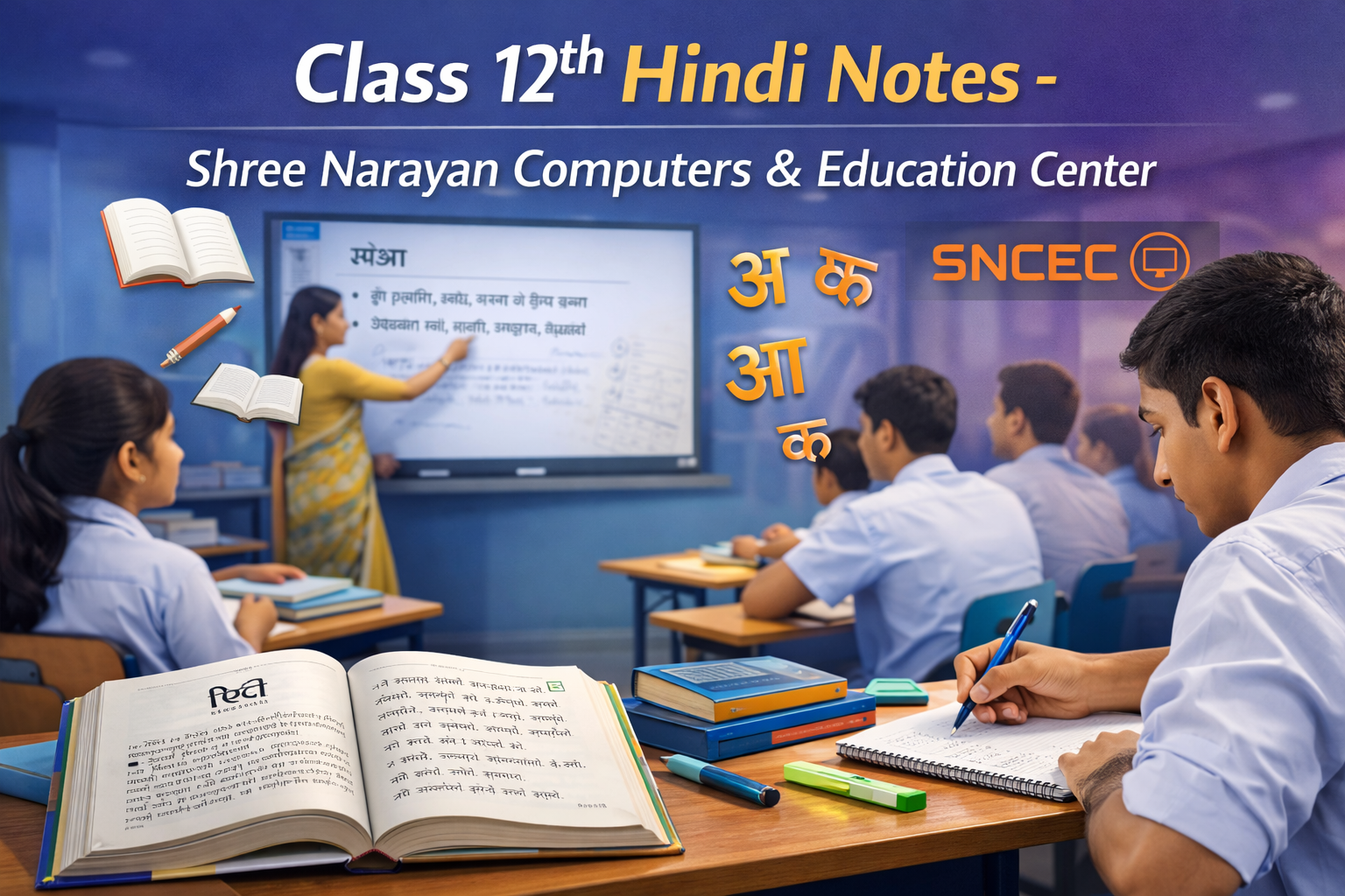 Class 12th Hindi - Commerce Notes With NCERT Solutions UP Board | PDF