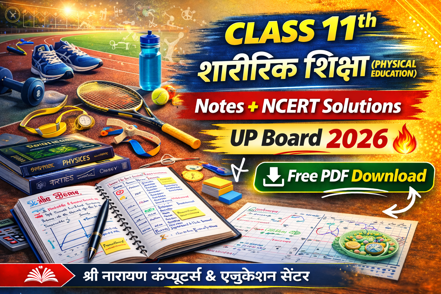 Class 11th Science शारीरिक शिक्षा (Physical Education) Notes With NCERT Solutions UP Board | PDF