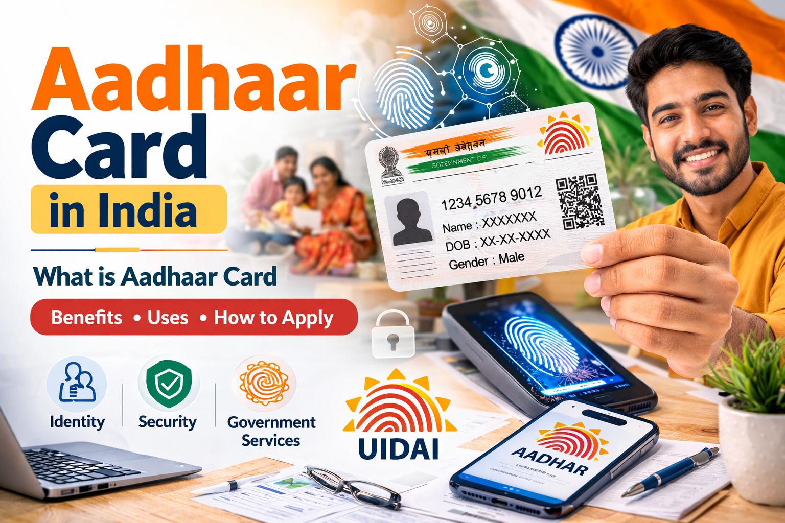 आधार कार्ड क्या है, इसका क्या काम है और इसे कैसे बनवाएं ?