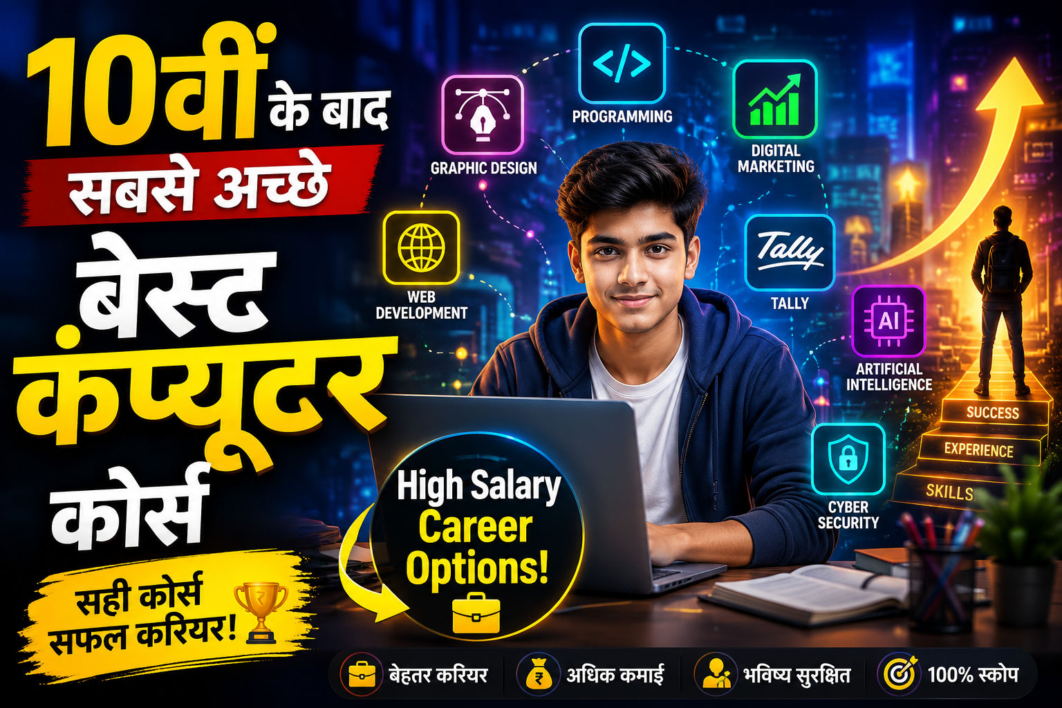 10वीं के बाद सबसे अच्छे कंप्यूटर कोर्स