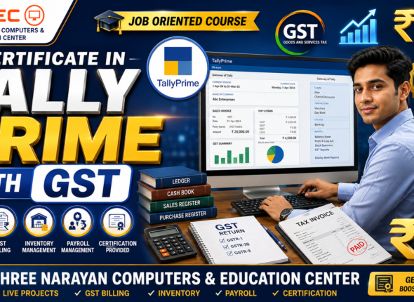 Certificate in Tally Prime with GST