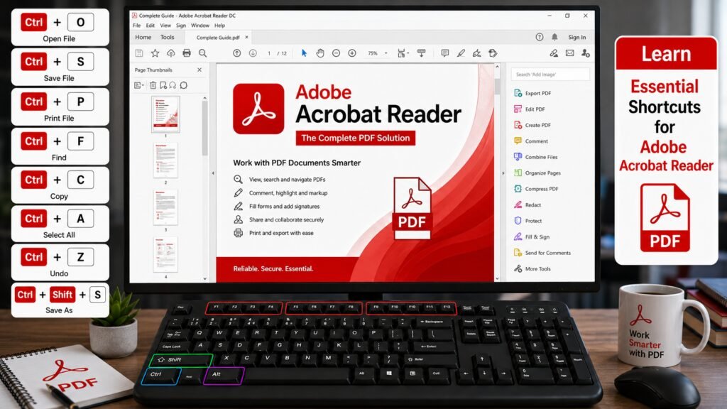 Adobe Acrobat Reader Shortcut Keys – Complete Practical Guide