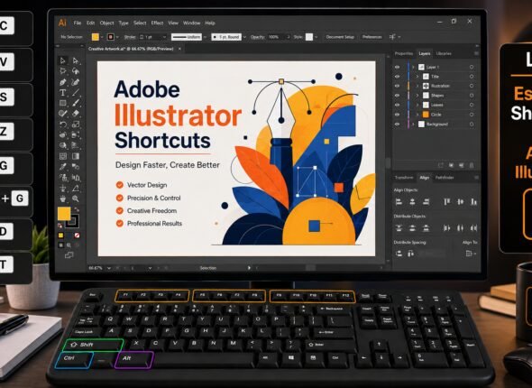 Adobe Illustrator Shortcut Keys – Complete Practical Guide