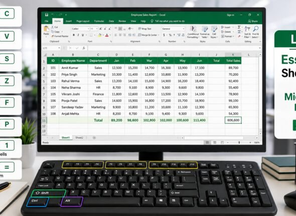 Microsoft Excel Shortcut Keys – Complete Practical Guide