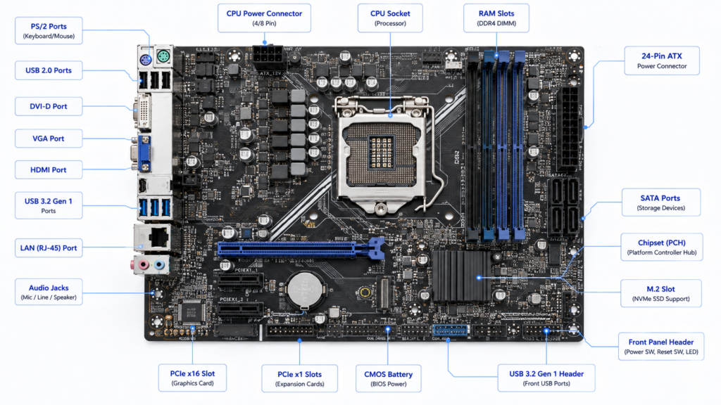 Motherboard and Internal Components