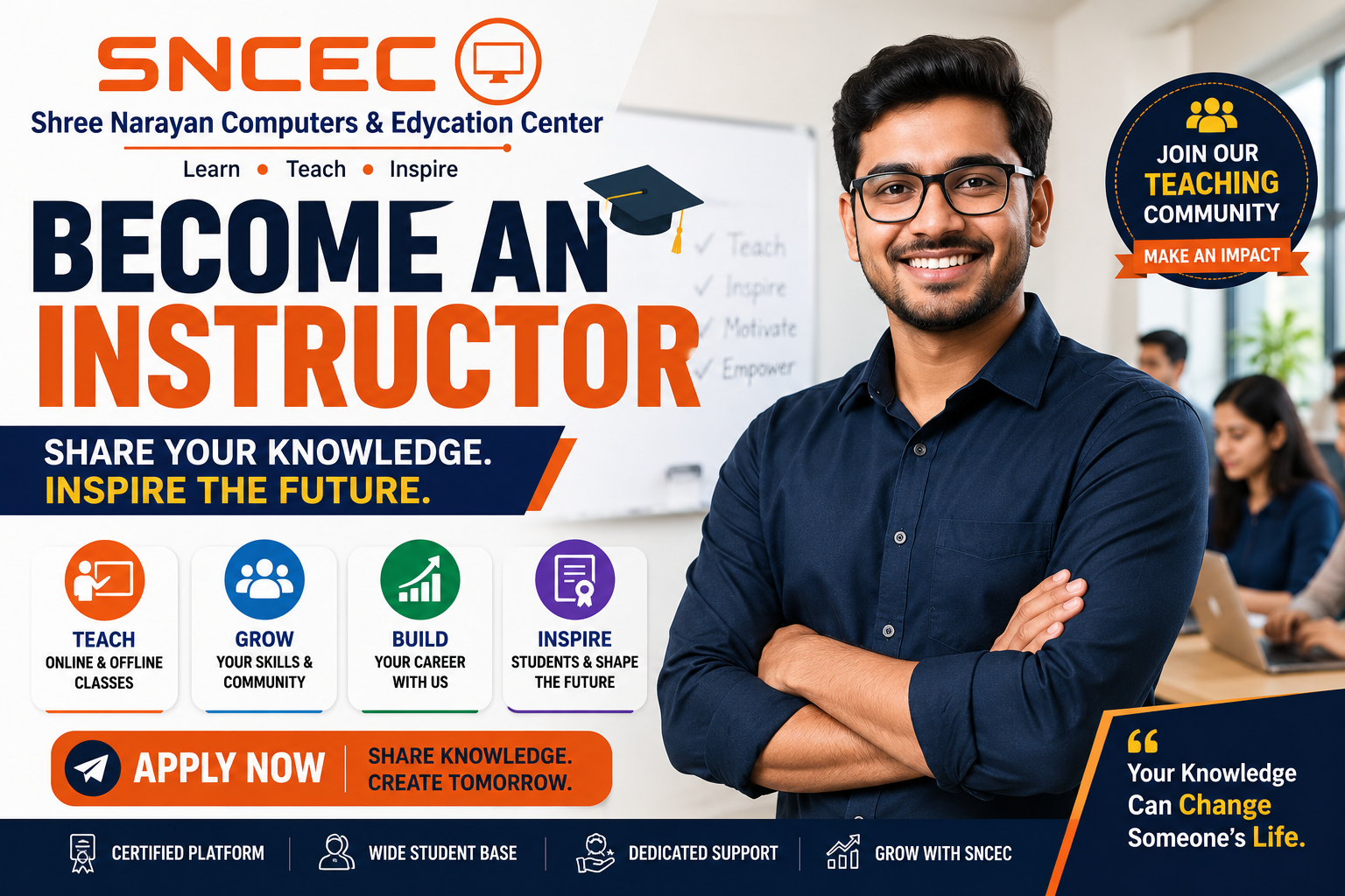 Shree Narayan Computers & Education Center | Start Instructor Registration