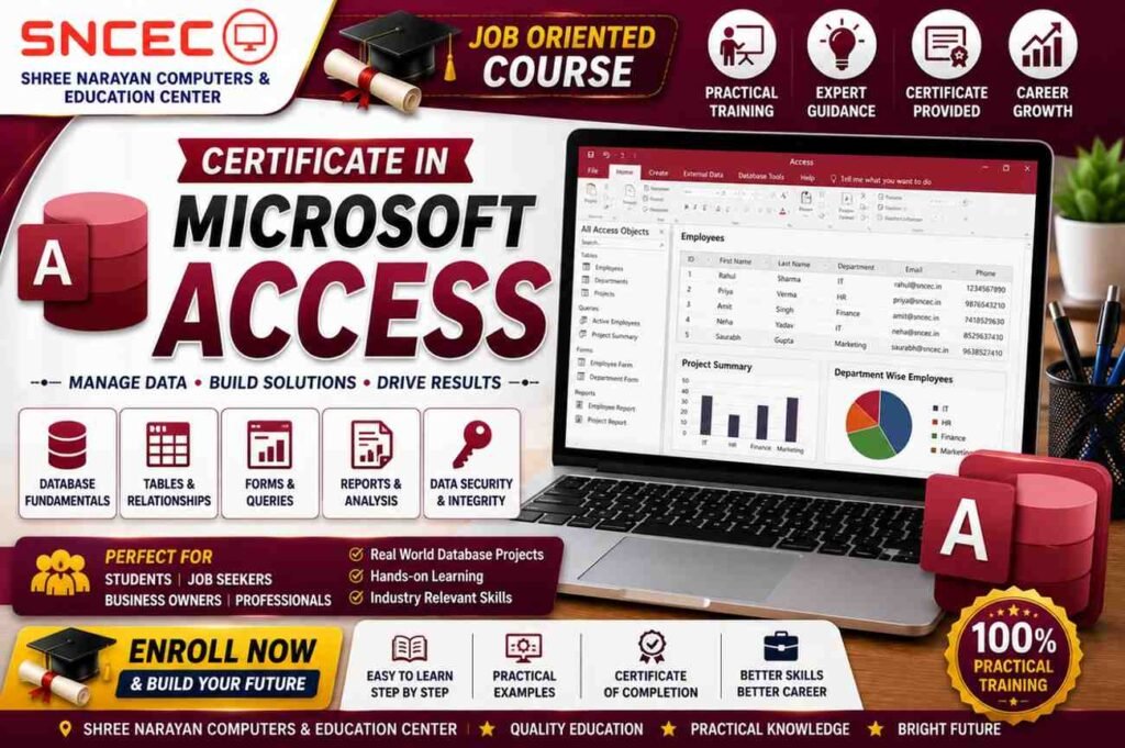 Certificate in Microsoft Office Access