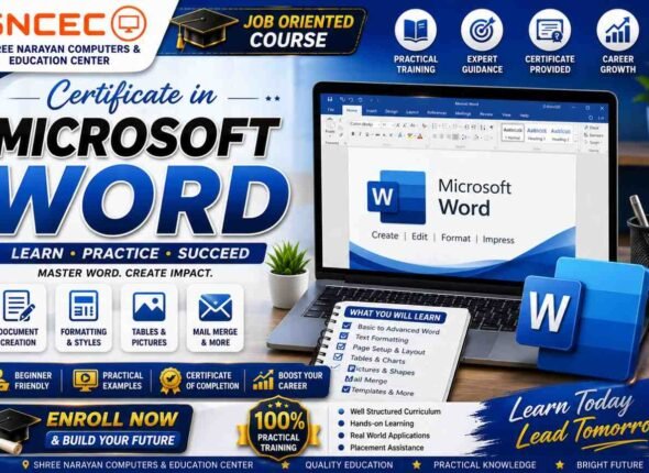 Certificate in Microsoft Word