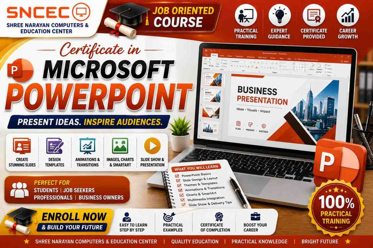Certificate in Microsoft PowerPoint