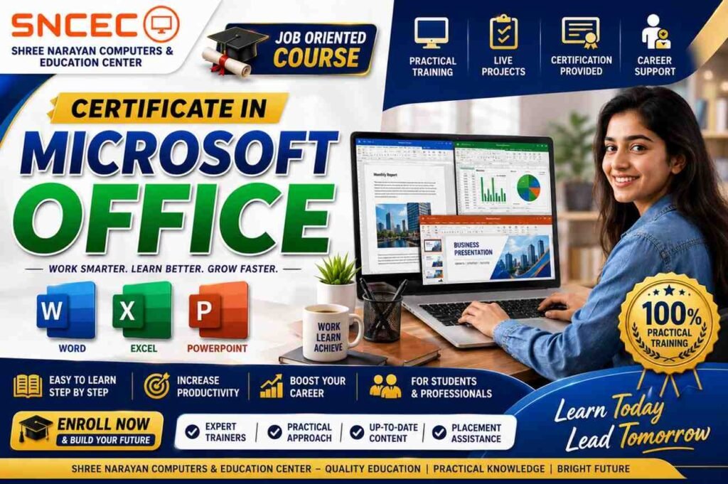 Certificate in Microsoft Office
