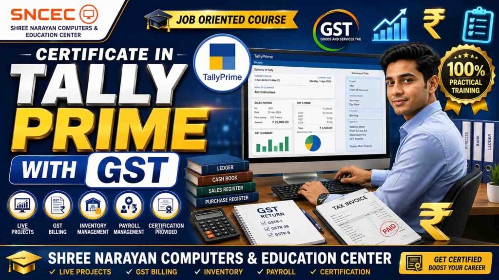 Certificate in Tally Prime with GST