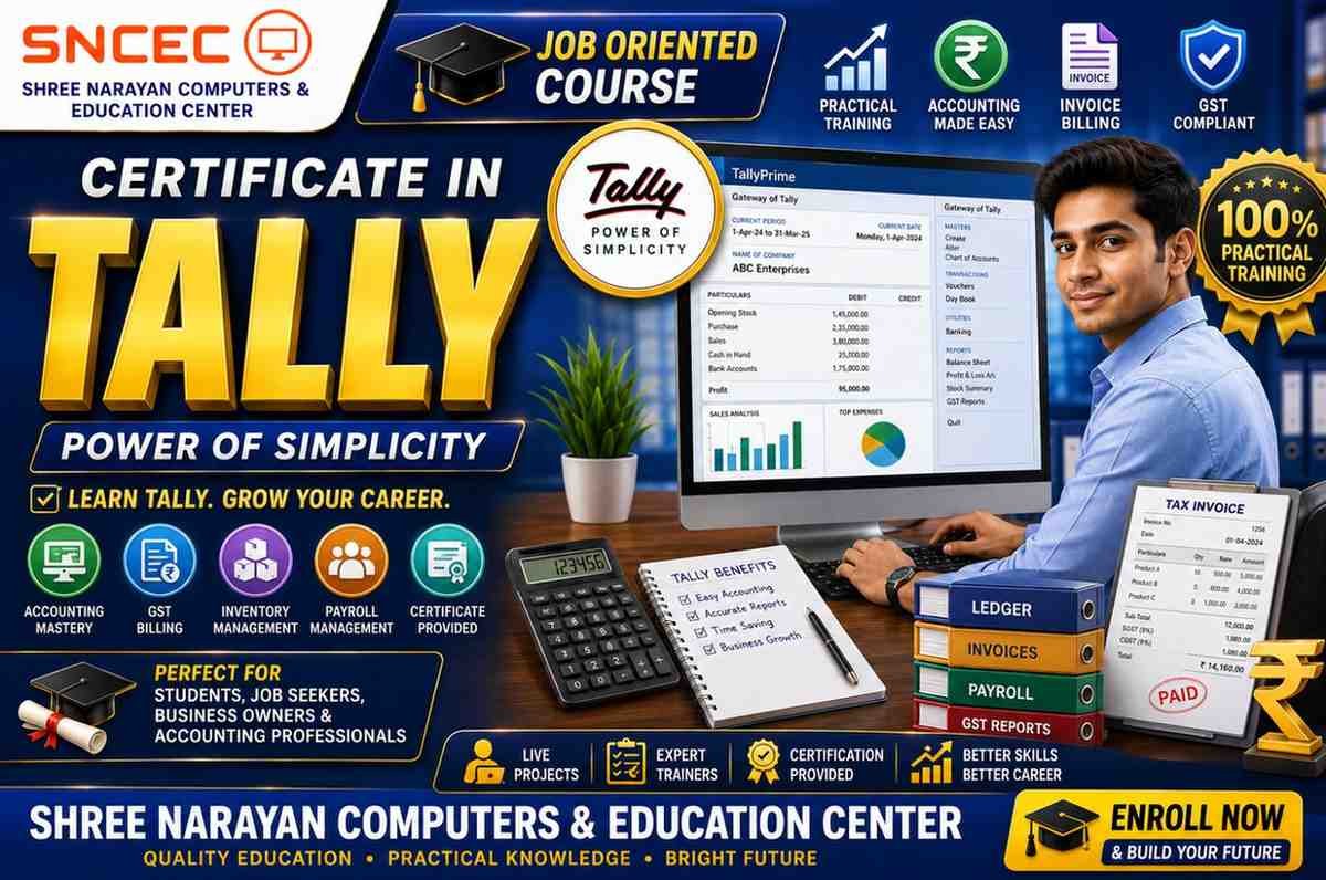 Certificate in Tally