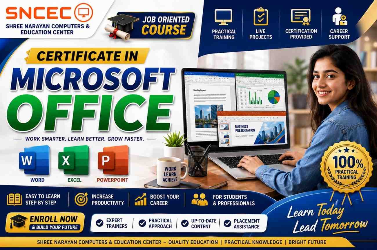Certificate in Microsoft Office