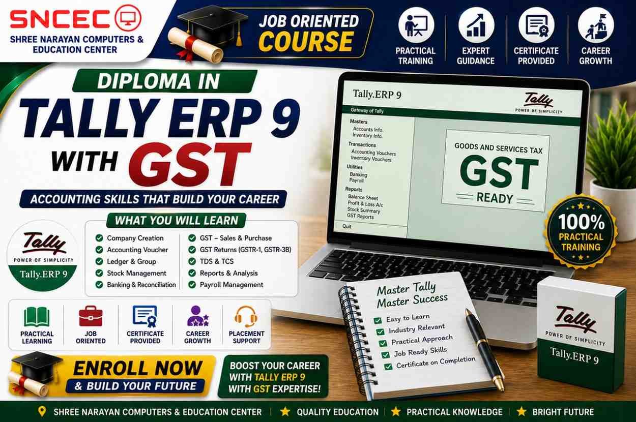 Diploma in Tally ERP 9 with GST