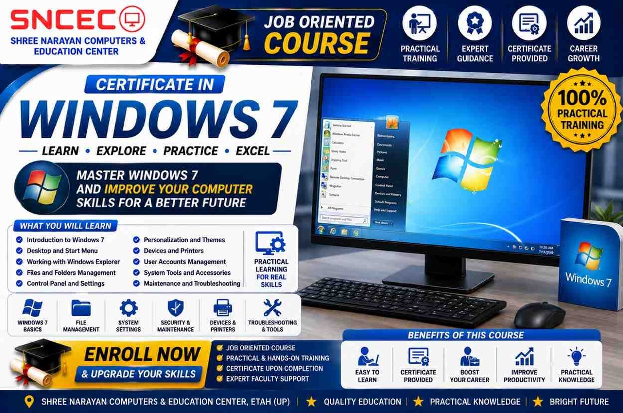 Certificate in Windows 7