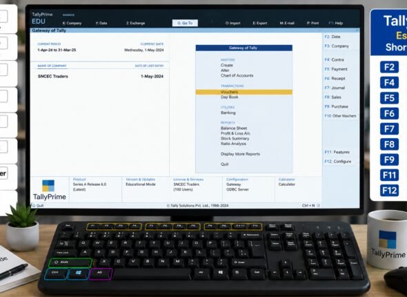 TallyPrime Shortcut Keys – Complete Practical Guide